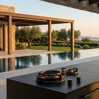 Brabura Side Burner Inox Dual Gas Hob